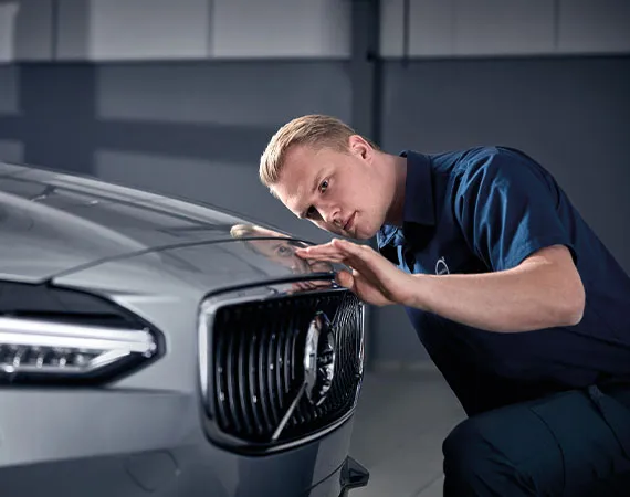 Visual inspection of a used vehicle